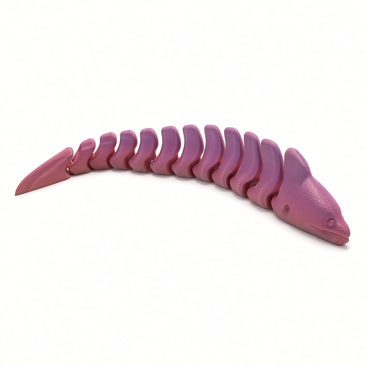 Flexibele paling / eel – 3D-geprint gearticuleerd figuur | Fidget & desk pet