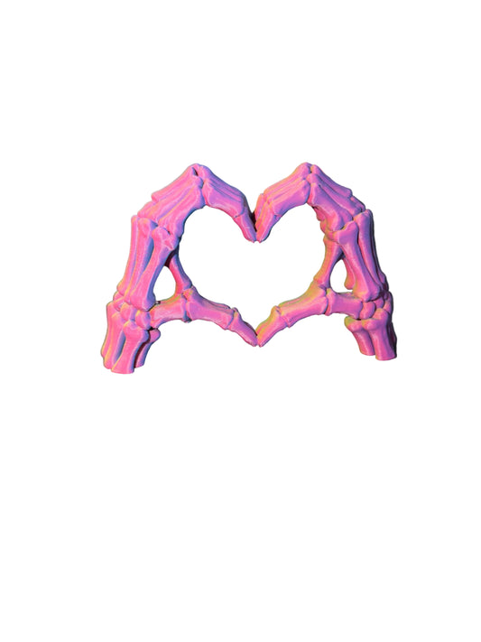 Skelet handen hart – 3D-geprint model