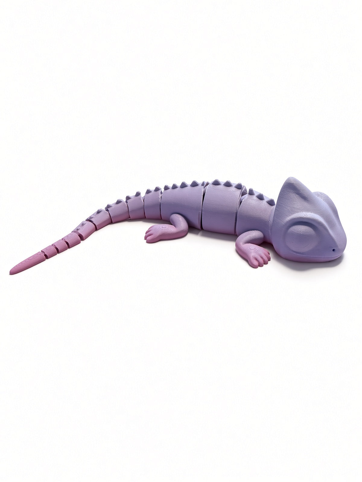 Flexibele kameleon – 3D-geprint gearticuleerd figuur | Fidget & desk pet