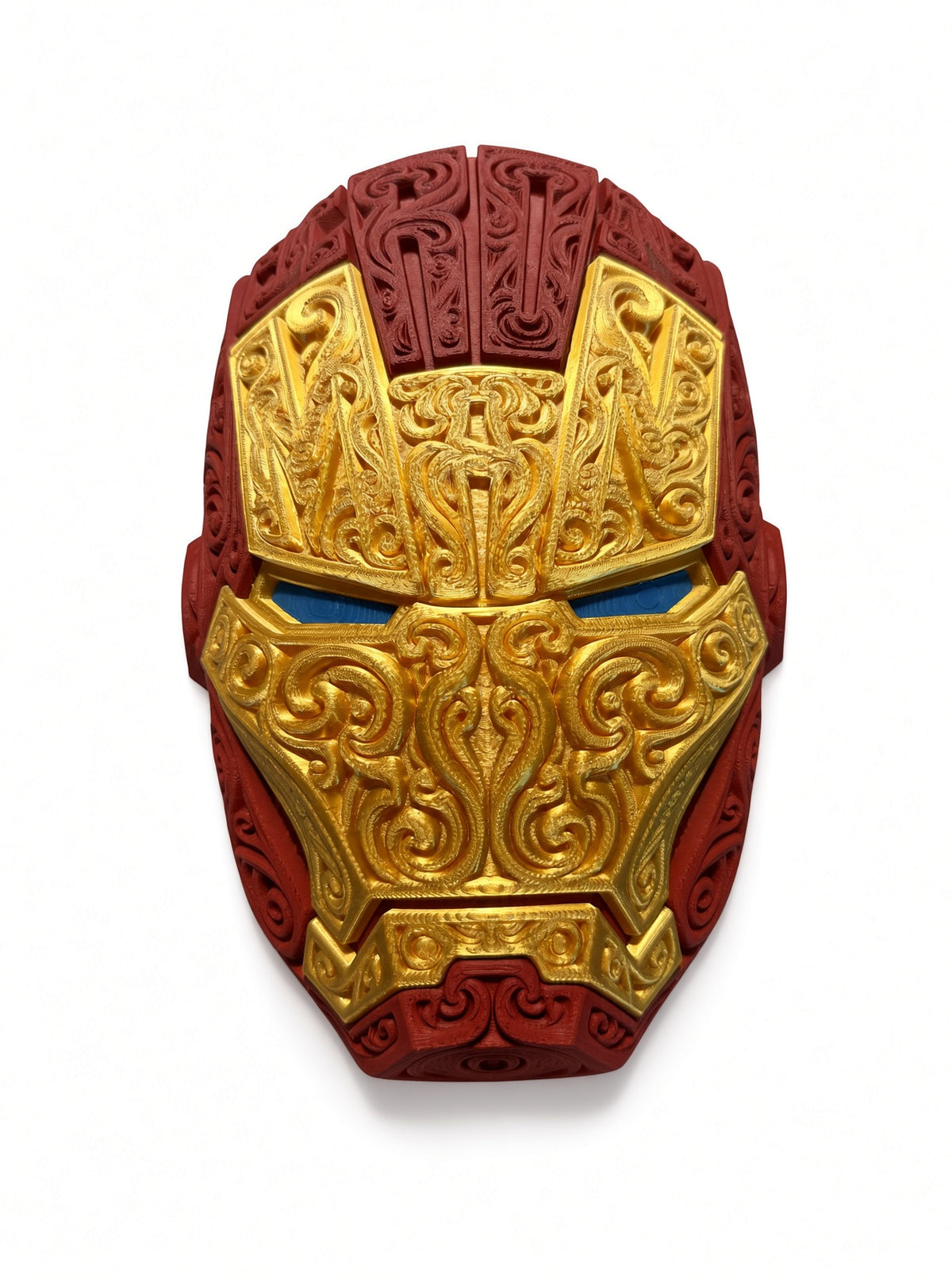 Iron Man wandplaat – 3D-geprint reliëfmasker | Wall art