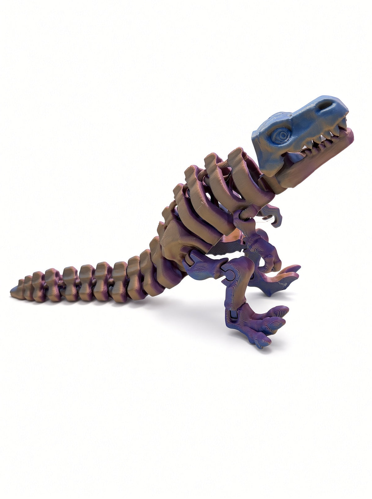 Flexibele T-rex – 3D-geprint gearticuleerd figuur | Fidget & desk pet