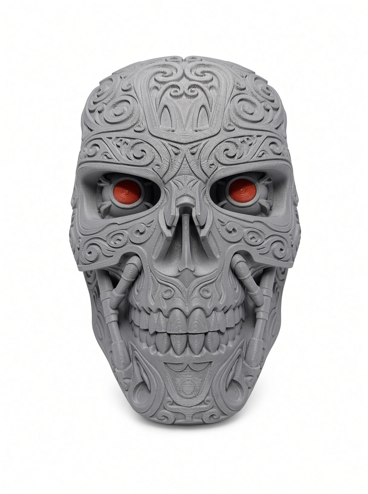 Terminator-schedel – 3D-geprint masker | Wand- en displaystuk