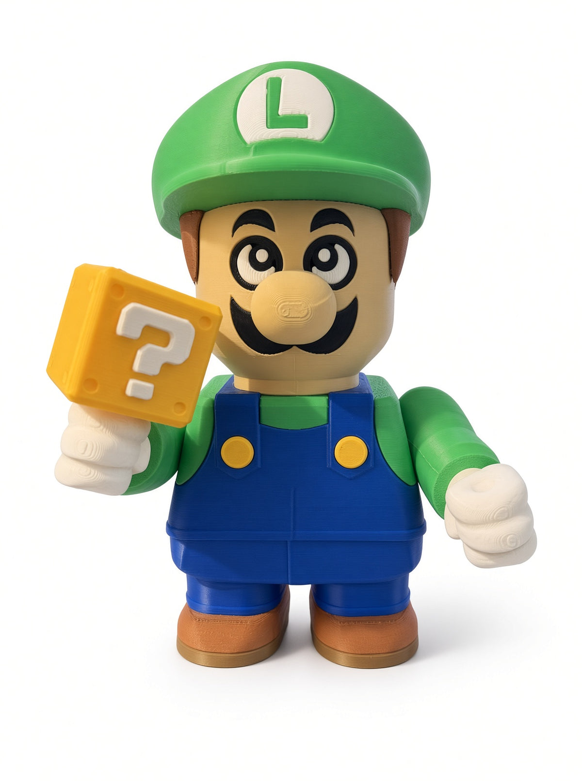 Chunkable Luigi – 3D-geprint figuur | Super Mario