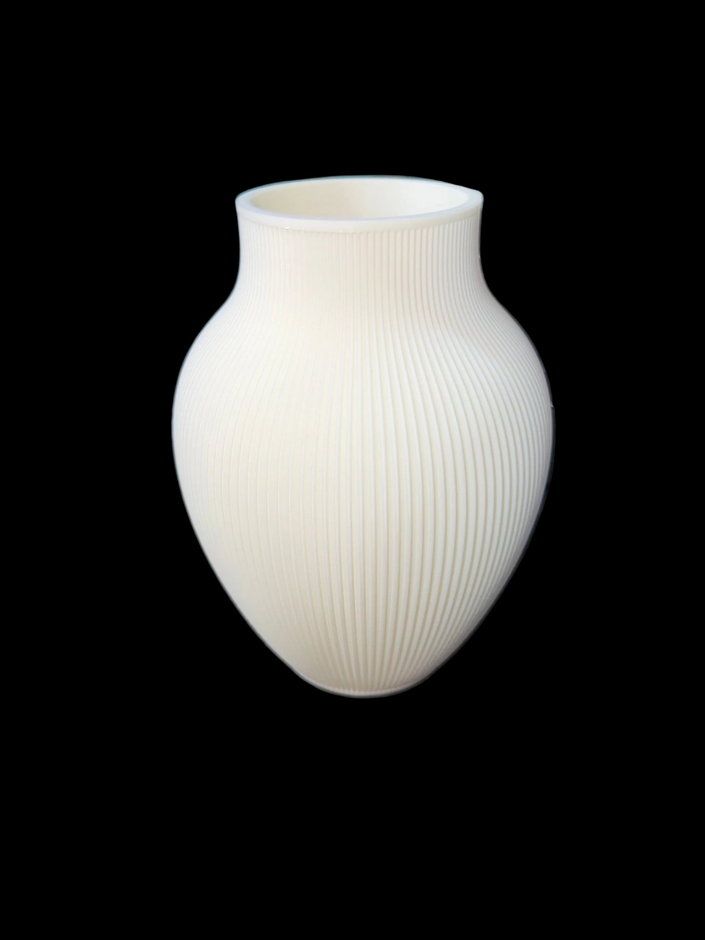 Elegante Geribbelde Design Vaas – 3D
