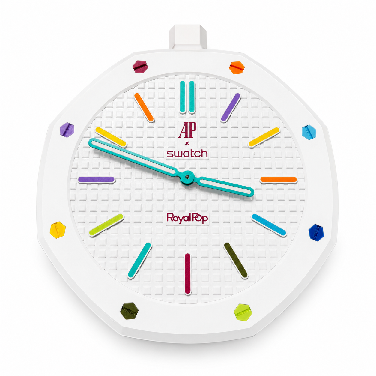 AP x Swatch Royal Pop Eight Blanc - Wall Clock