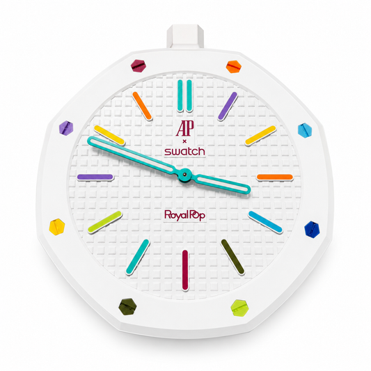 AP x Swatch Royal Pop Eight Blanc - Wall Clock