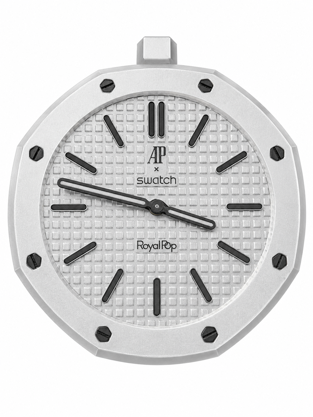AP x Swatch Royal Pop Silver Shadow Custom Color - Wall Clock