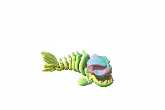 Articulated Skeleton Piranha – 3D-geprint figuur