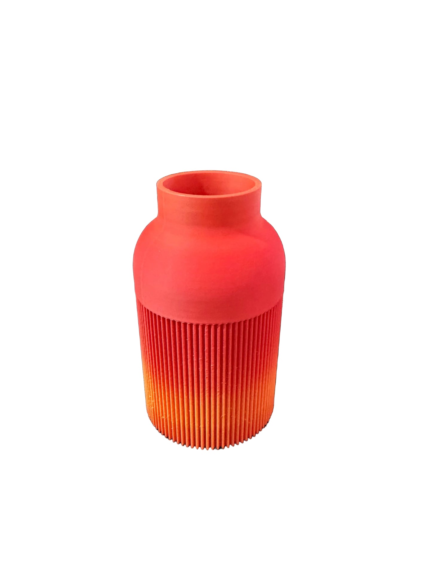 Moderne 3D Vaas – Rood/Oranje Gradient