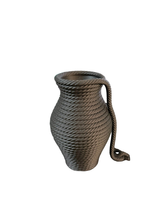 Zwarte Touw Designvaas – 3D