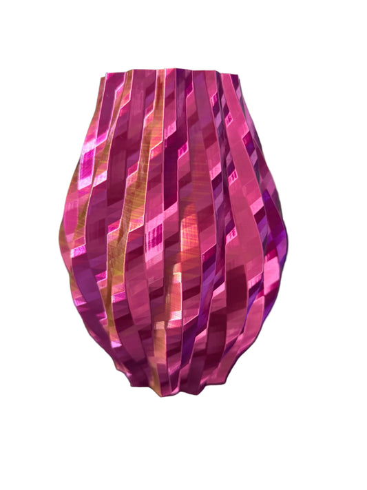 Moderne 3D-geprinte Designvaas – Iriserende Kleuren