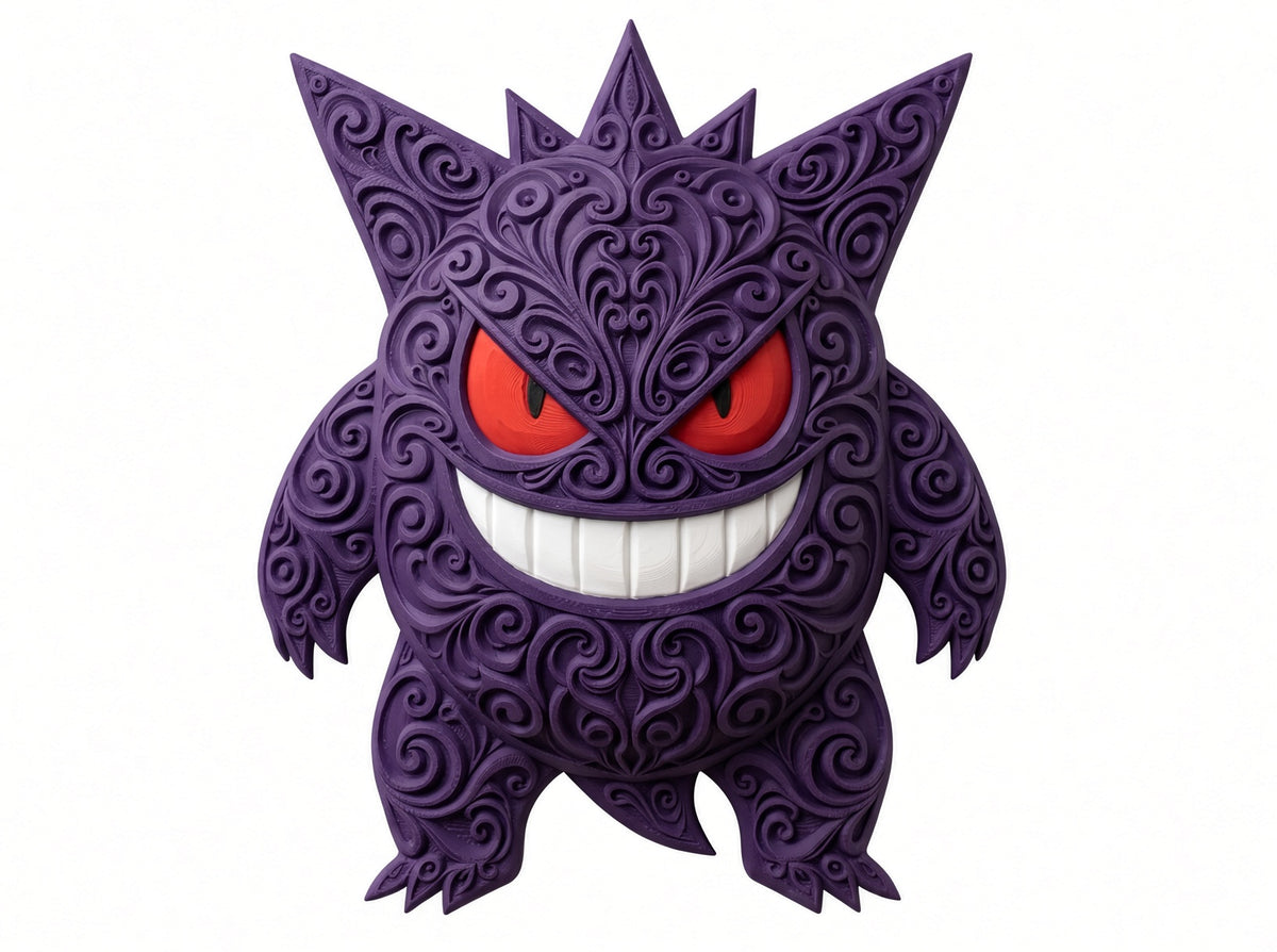 Gengar Wall Art – 3D-geprint model