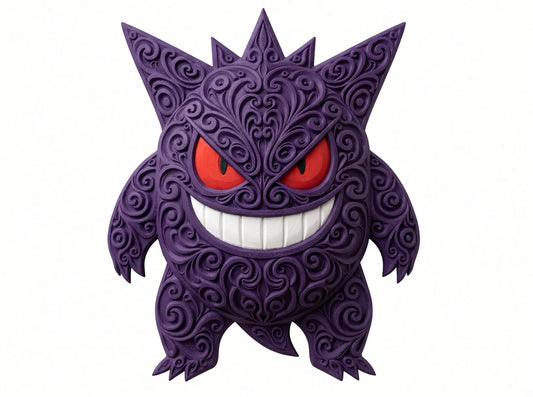 Gengar Wall Art – 3D-geprint model