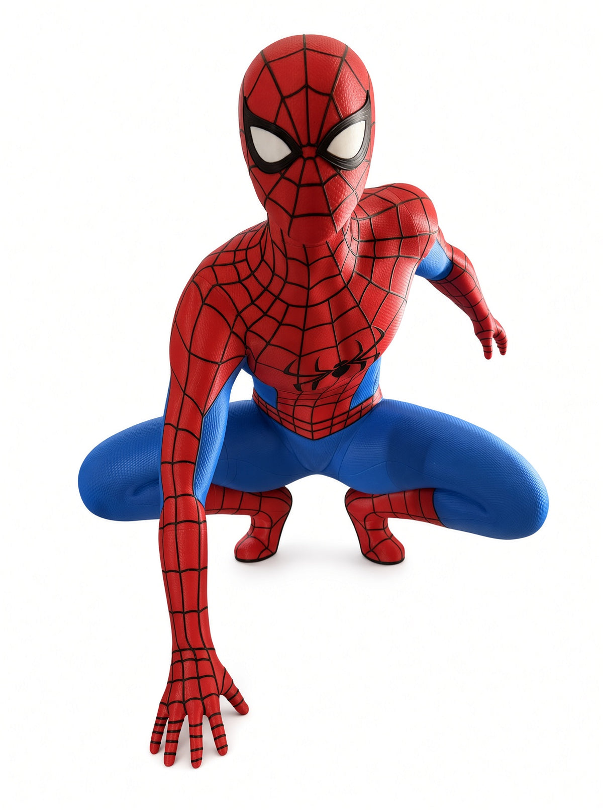 Life-size Spider-Man statue