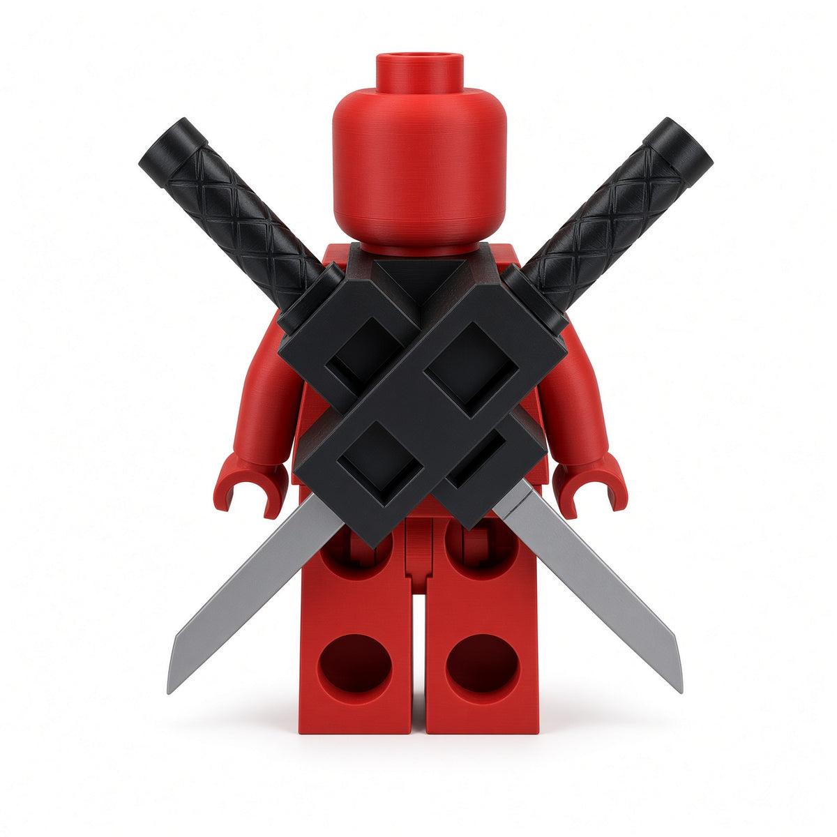 Deadpool brickfiguur – 3D-geprint pronkstuk | Displaystuk