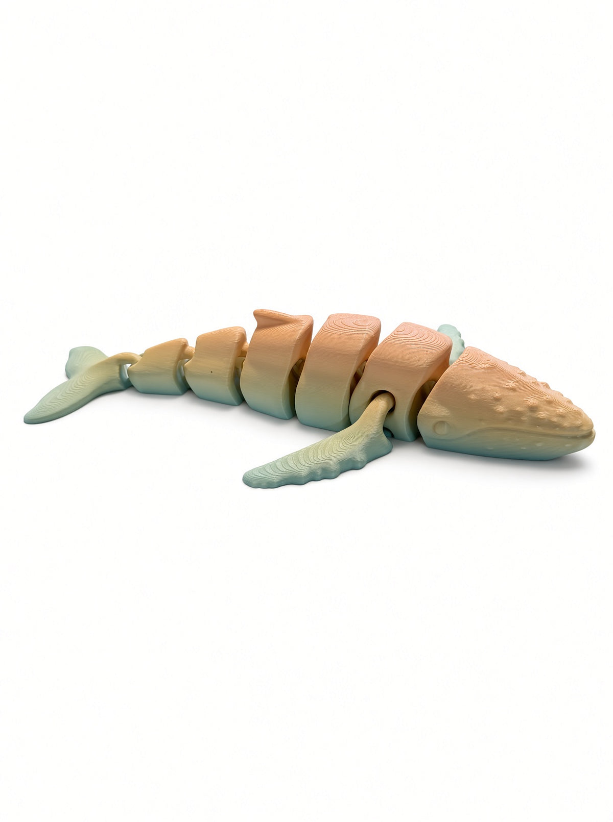 Flexibele walvis – 3D-geprint gearticuleerd figuur | Fidget & desk pet
